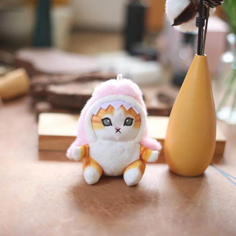 Shark Cat Fried Shrimp Plush Toy Keychain