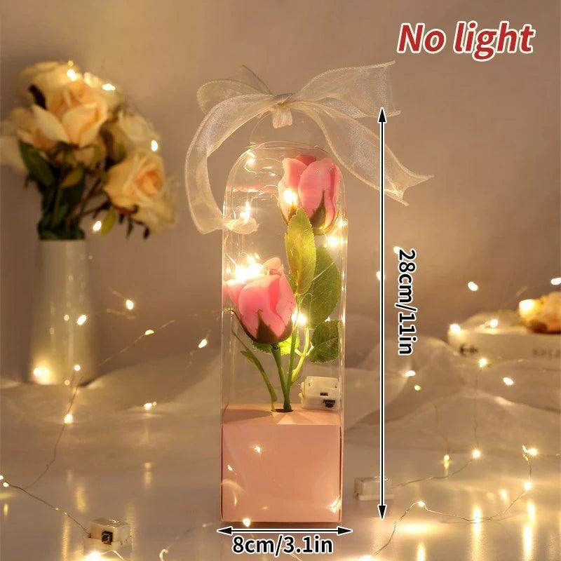 Enchanted Red Rose in Glass Dome
