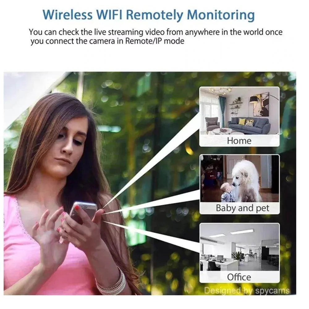 Mini Camera WiFi Night Vision Audio Video Recorder Spy Cam