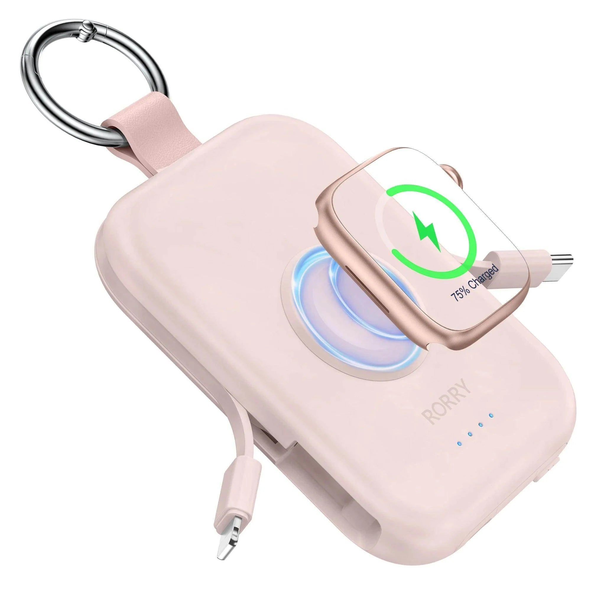 Portable power bank apple watch wireless charger