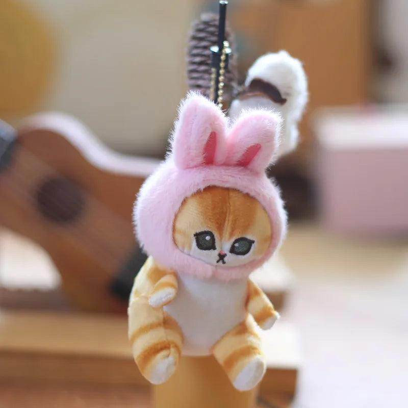 Shark Cat Fried Shrimp Plush Toy Keychain