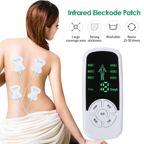 6 Modes TENS Electric Massager Muscle Relax Device
