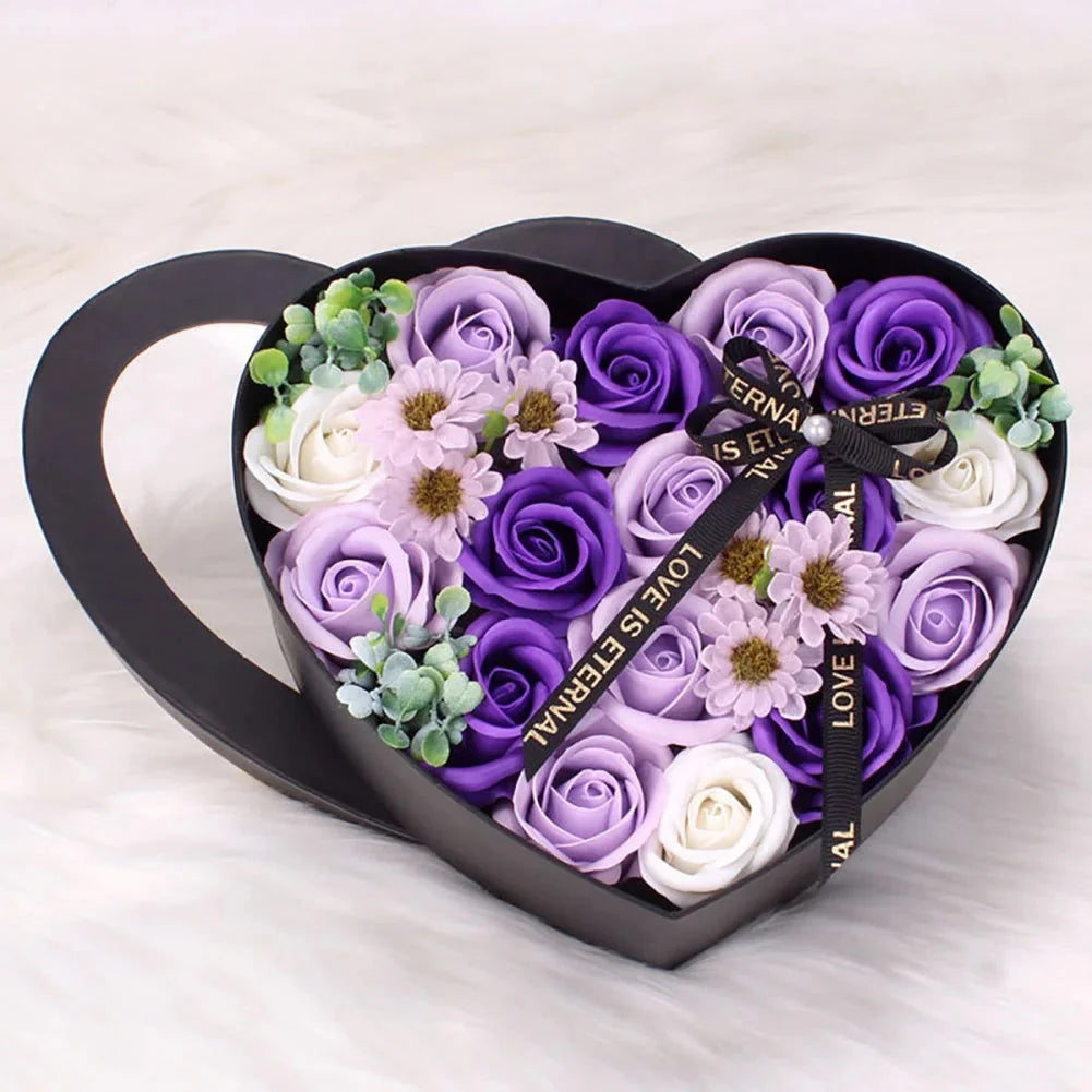 13Pcs Heart Shape Rose Gift Box