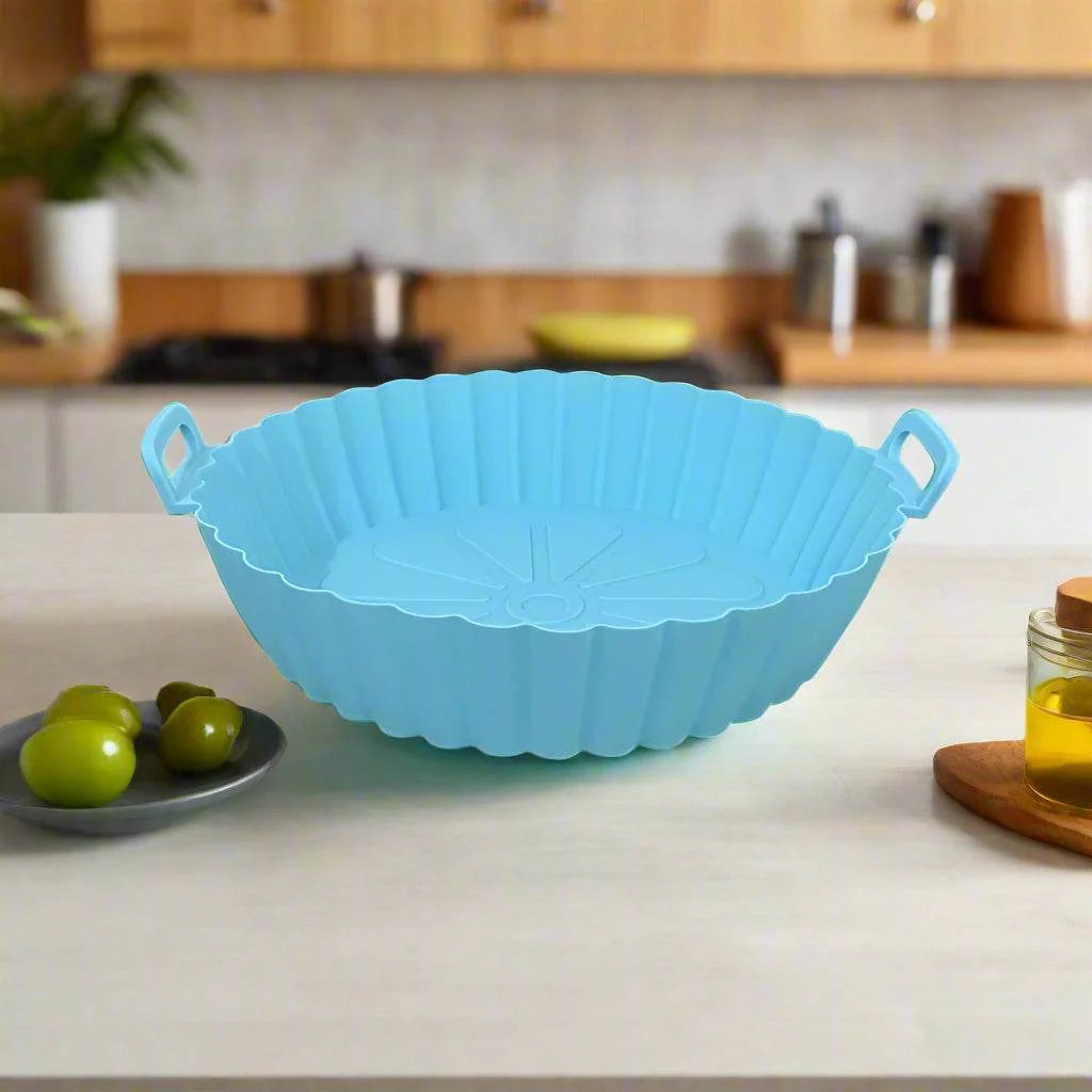 Reusable Silicone Air Fryer Basket – Non-Stick Tray