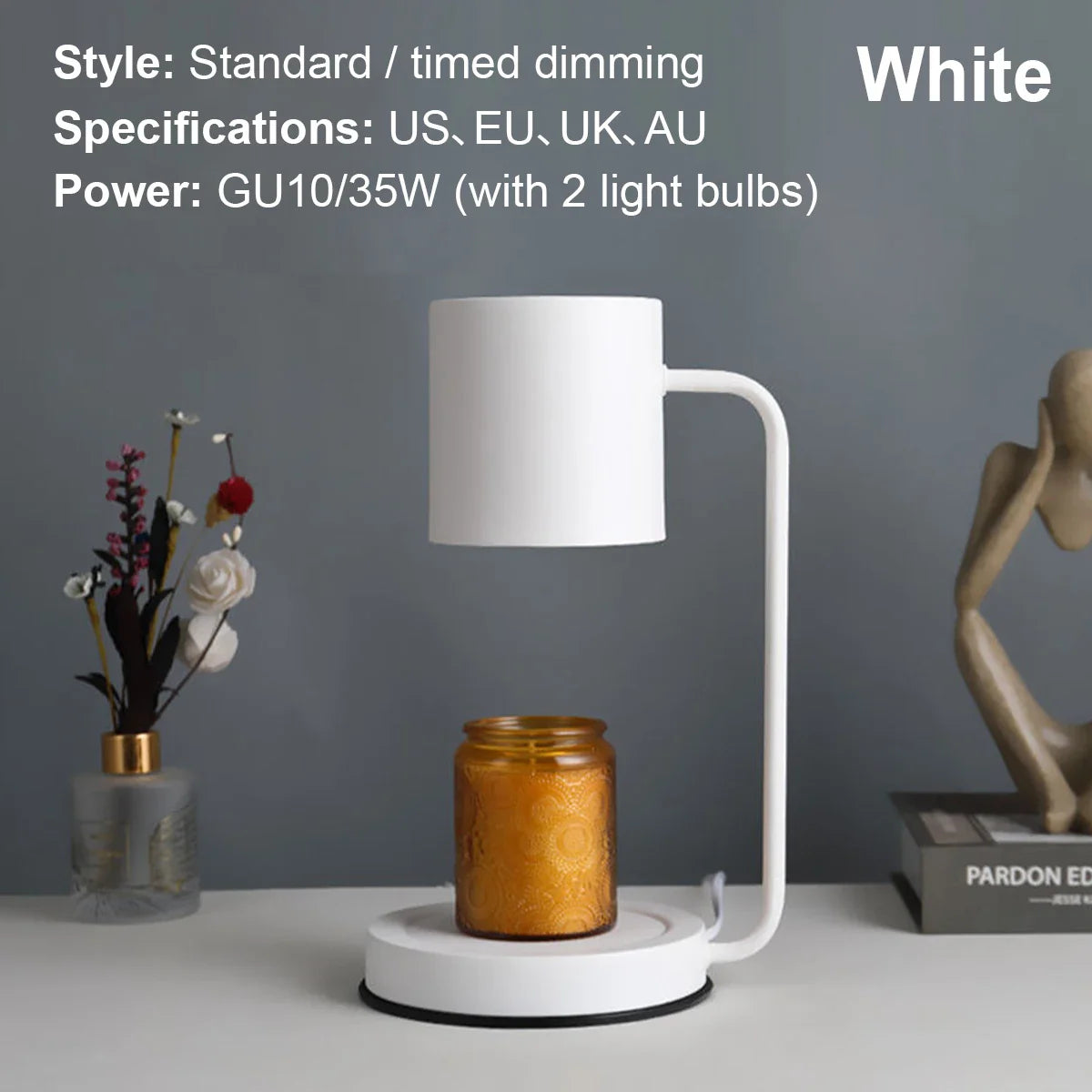 🕯 Candle Warmer Lamp – Touch Control Timer & Dimmer Wax Melt Lamp