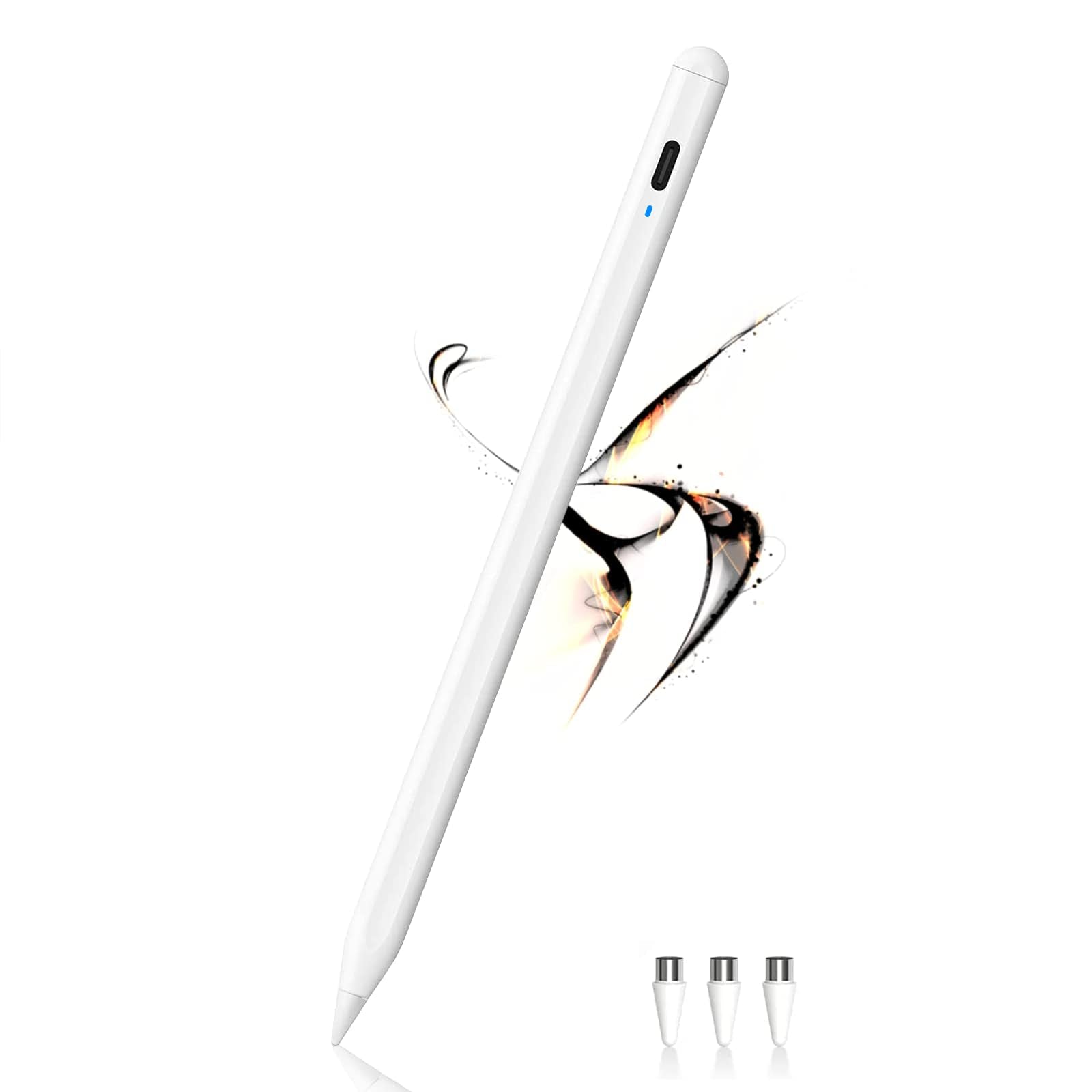 Stylus Pens for Touch Screens POM Tip Magnetic Tablet Stylus Pen Type-C Rechargeable Touch Pen Compatible with iPhone/iPad/iPad Pro/Samsung/Lenovo/and Other iOS/Android smartphone and Tablet Devices
