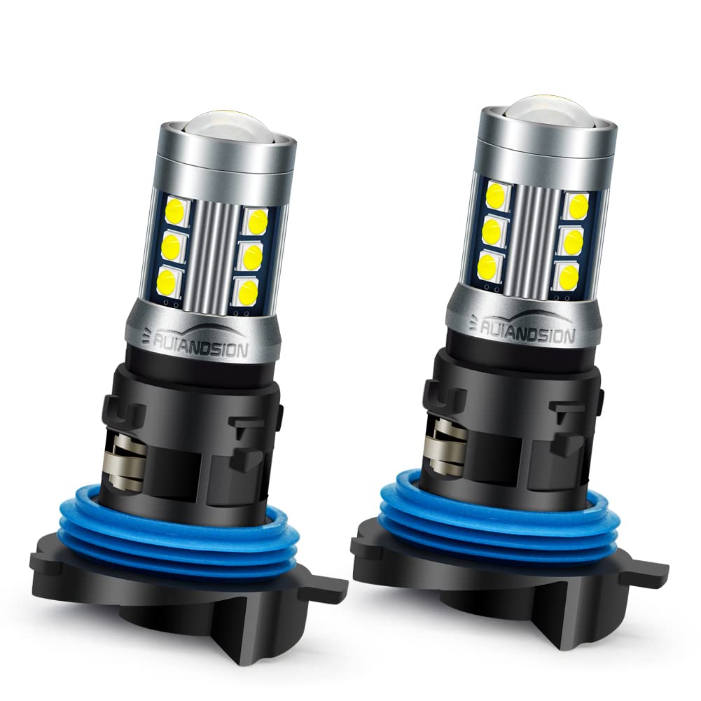 Ruiandsion 2pcs HP24W LED Bulb 12V Super Bright 10-30V 3030 15SMD LED Chipsets LED Daytime Running Lights DRL,White