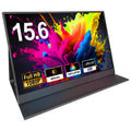 Rii Portable Monitor,15.6" 1920×1080 FHD IPS Laptop Screen Extender with Magnetic Smart Cover,Ultra-Slim,Computer Monitors Compatible with Laptop/PC/Mac/PS4/5/Xbox/Switch-USB C & HDMI Connection.
