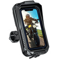 Motorbike Phone Mount Waterproof 360° Rotatable Touchscreen Sun Visor Anti-Shake – Black up to 7.0in