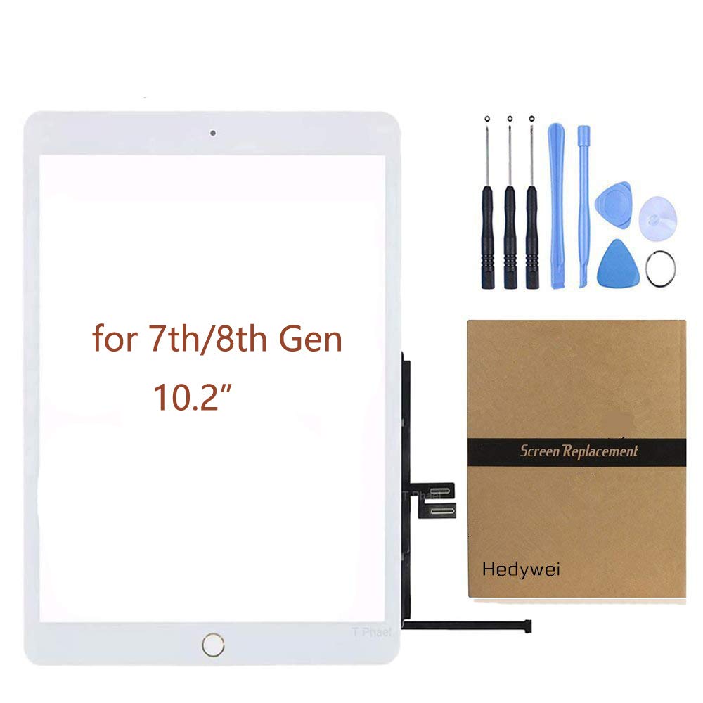 iPad 7th Gen 10.2-inch Replacement Touch Screen Digitizer with Tool Kit – A2197/A2198/A2200