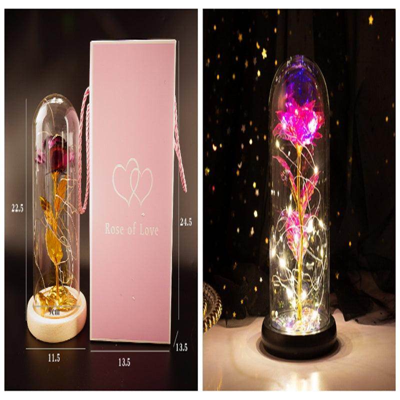 Bouquet Glass Cover Rose | Valentines Gifts for Girlfriend