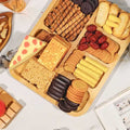 🥜 Bamboo Snack Tray – Natural Dry Fruit Serving Plate