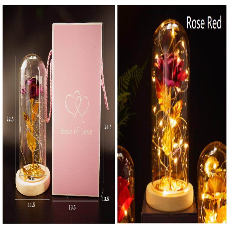 Bouquet Glass Cover Rose | Valentines Gifts for Girlfriend