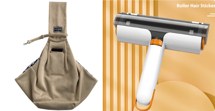 🧼 2-in-1 Pet Hair Removal Roller – Washable, Multifunctional Grooming Brush