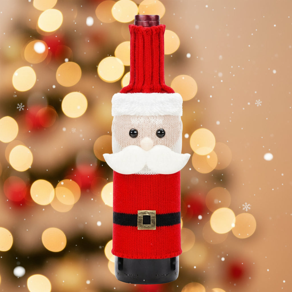 🎅 Christmas Bottle Covers – Festive Home Fashion Holiday Decorations