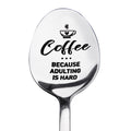 Engraved Coffee Spoon Gift Inspirational Message – Silver