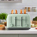 Retro 4-Slice Stainless Steel Toaster