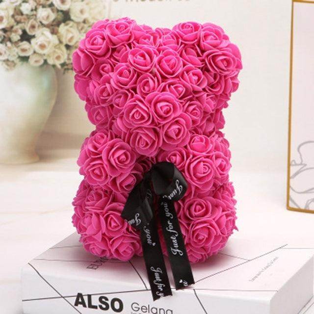 Valentine Foam Forever Rose Teddy Bear
