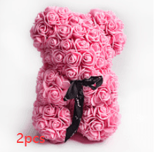 Valentine Foam Forever Rose Teddy Bear