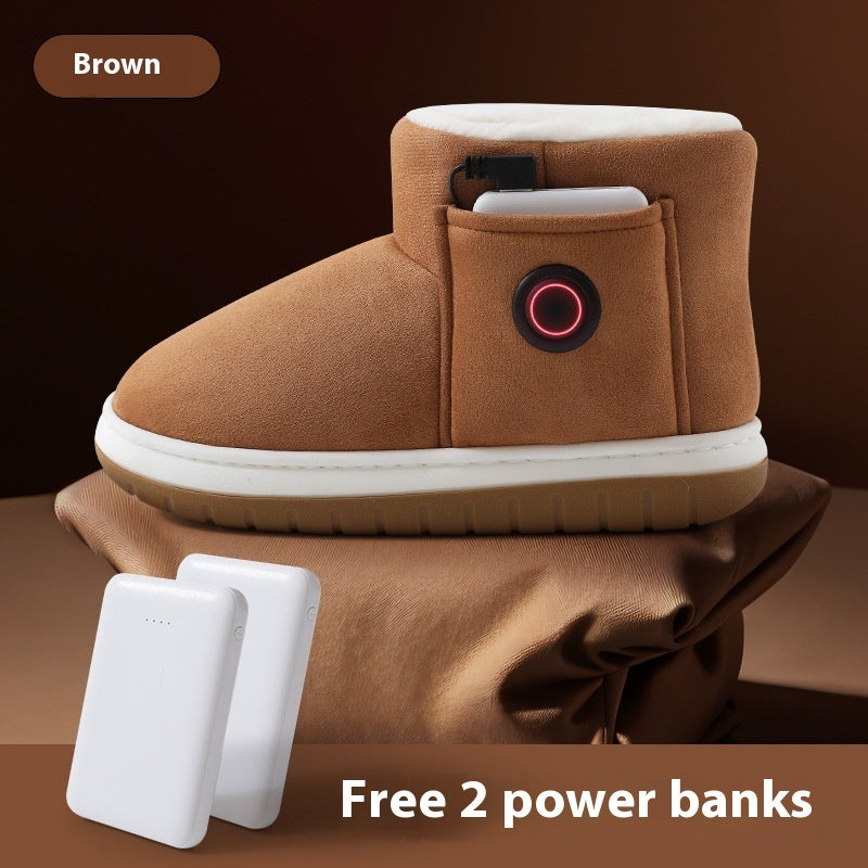 Electric Heating Shoes – Rechargeable Foot Warmer Winter Shoes