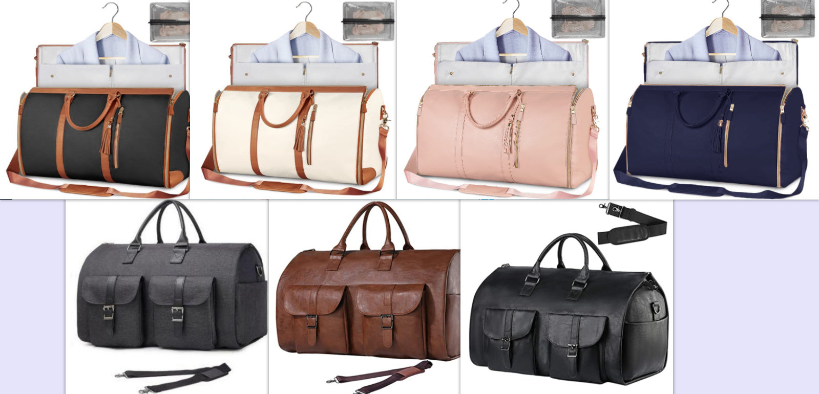 👜 Large Travel Duffle Bag – Waterproof Folding Suit & Clothes Tote