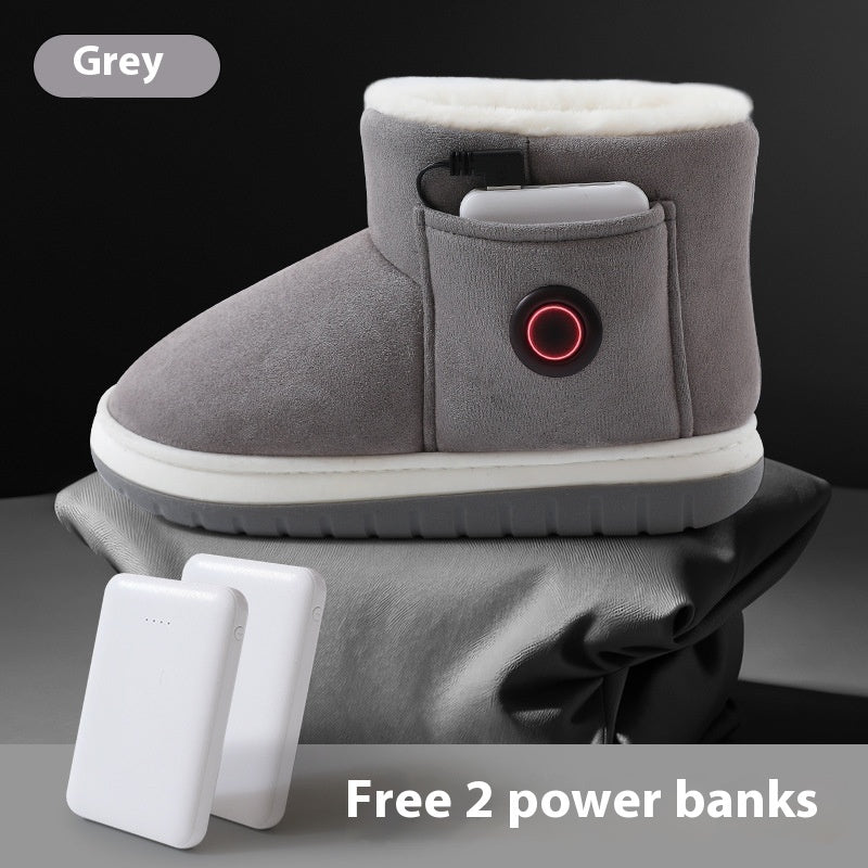Electric Heating Shoes – Rechargeable Foot Warmer Winter Shoes