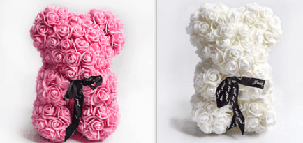 Valentine Foam Forever Rose Teddy Bear