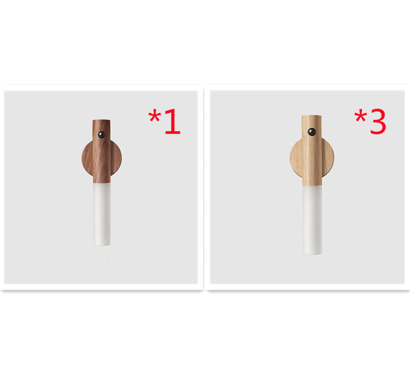USB Magnetic Wood Motion Night Light