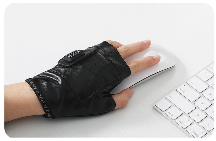 🧤 Smart Heating Gloves – Rechargeable Half-Finger Gloves