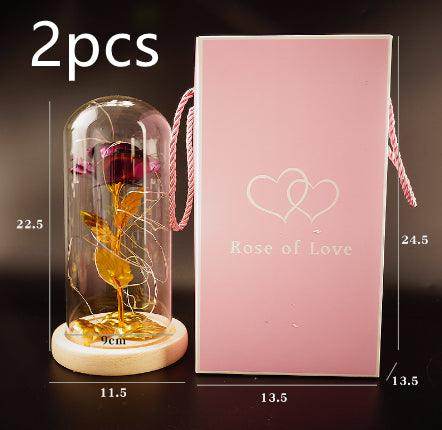 Bouquet Glass Cover Rose | Valentines Gifts for Girlfriend