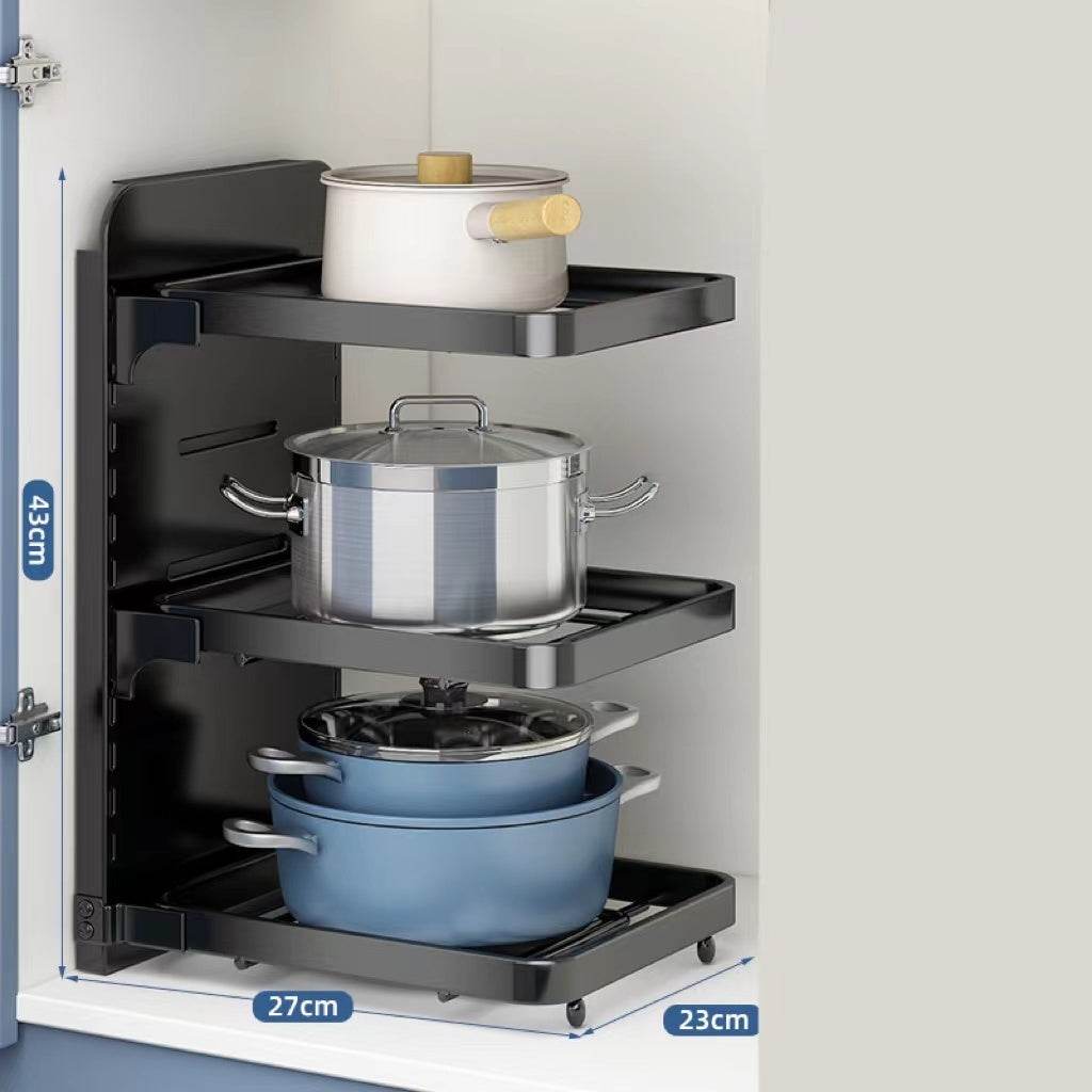 Multi-Layer Under Sink Kitchen Pot Rack