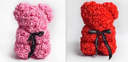 Valentine Foam Forever Rose Teddy Bear