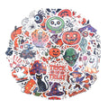 Halloween Stickers Cute Vinyl Waterproof 200-Pack Decals for Pumpkins Windows Crafts – 200-Pack