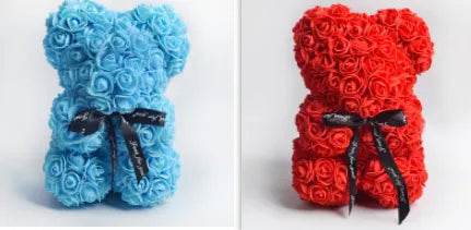 Valentine Foam Forever Rose Teddy Bear
