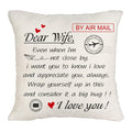 Cushion Cover 'I Love And Appreciate You' Throw Pillow Cover 45x45cm – White