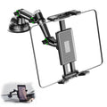 360° Rotating Adjustable Car Tablet & Phone Holder Dashboard Windshield Fit 5-13in Devices – Universal