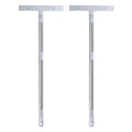 Handheld Adjustable Sign Holder 32" Stainless Steel for Airport Welcome Sign – Silver