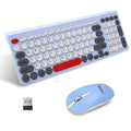 LeadsaiL KF29 Wireless Keyboard and Mouse Set, Wireless USB Mouse and Compact Computer Keyboards Combo, QWERTY UK Layout for HP/Lenovo Laptop and Mac-Colorful