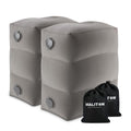 Maliton Airplane Footrest, Inflatable Foot Rest for Kids, Adjustable Height Travel Pillow On Airplanes, Cars, Travel, Office, Toddler Airplane Travel Essentials (Grey, 2 Pack)