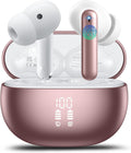 AI Translation Earbuds Real-Time 164 Languages Bluetooth 5.4 42h – Rose Gold