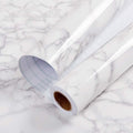 Hode Marble Sticky Back Plastic 60cm X 3m Granite White Grey Vinyl Wrap Contact Paper Self Adhesive Wallpaper Waterproof PVC Roll for Kitchen Countertop Furniture Easy to Remove