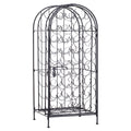 Freestanding Large Metal Wine Rack 35 Bottles Display Stand
