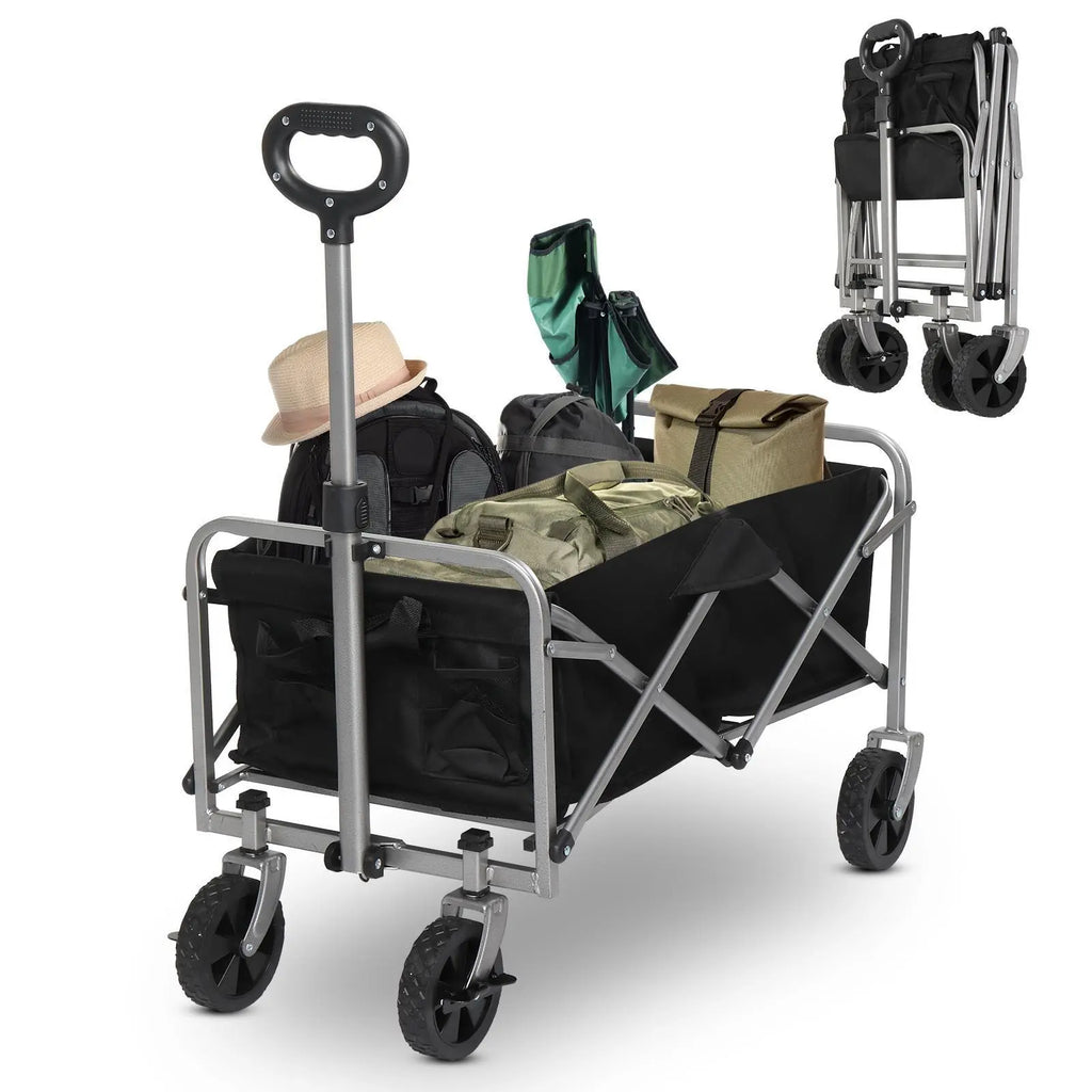 Folding Garden Cart Utility Wagon Outdoor Sports Camping