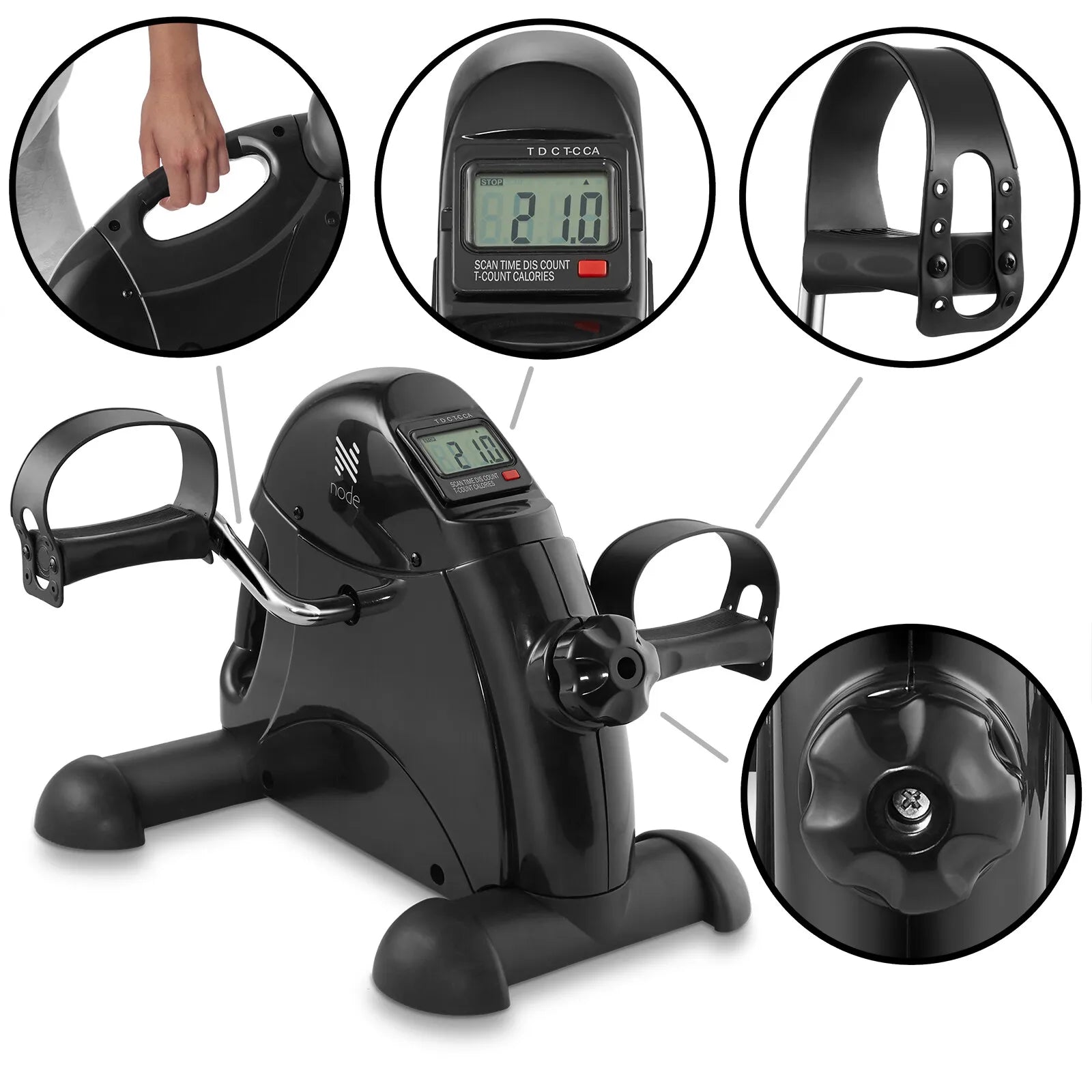 Under Desk Exercise Bike Arm Leg Foot Pedal Exerciser
