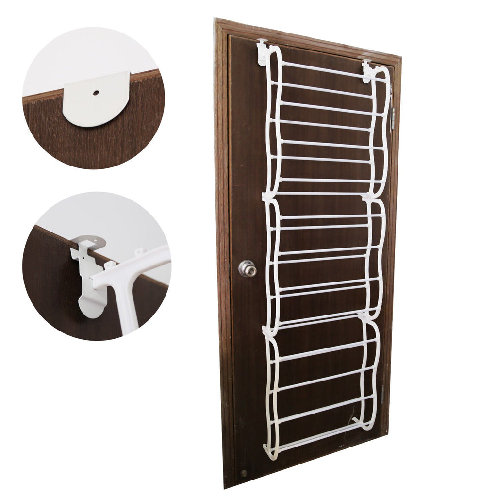 Wall Hanging Closet Shoes Organizer Over The Door Shoe Rack 36 Pairs