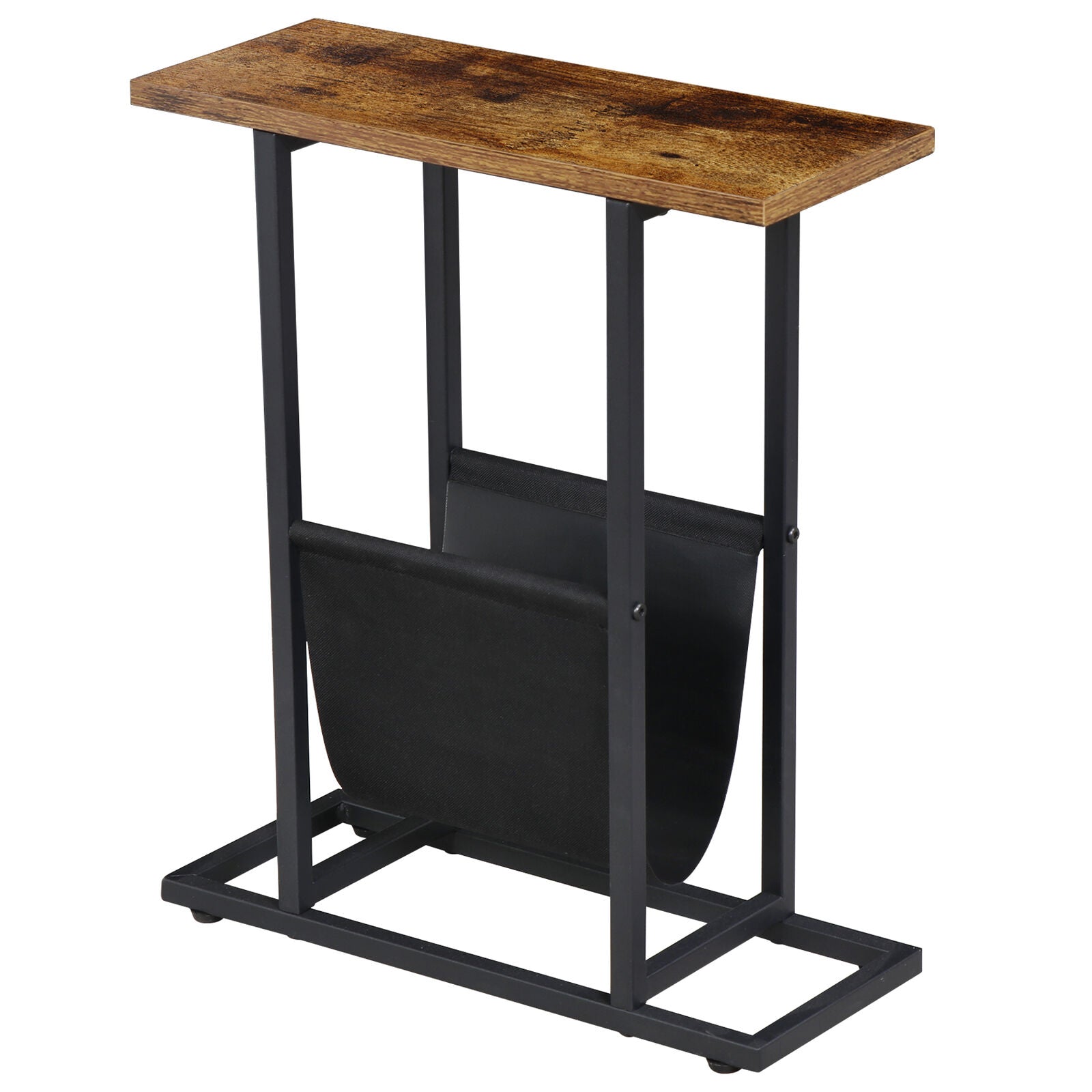 Narrow Sofa End Table Space Saver Snack Table