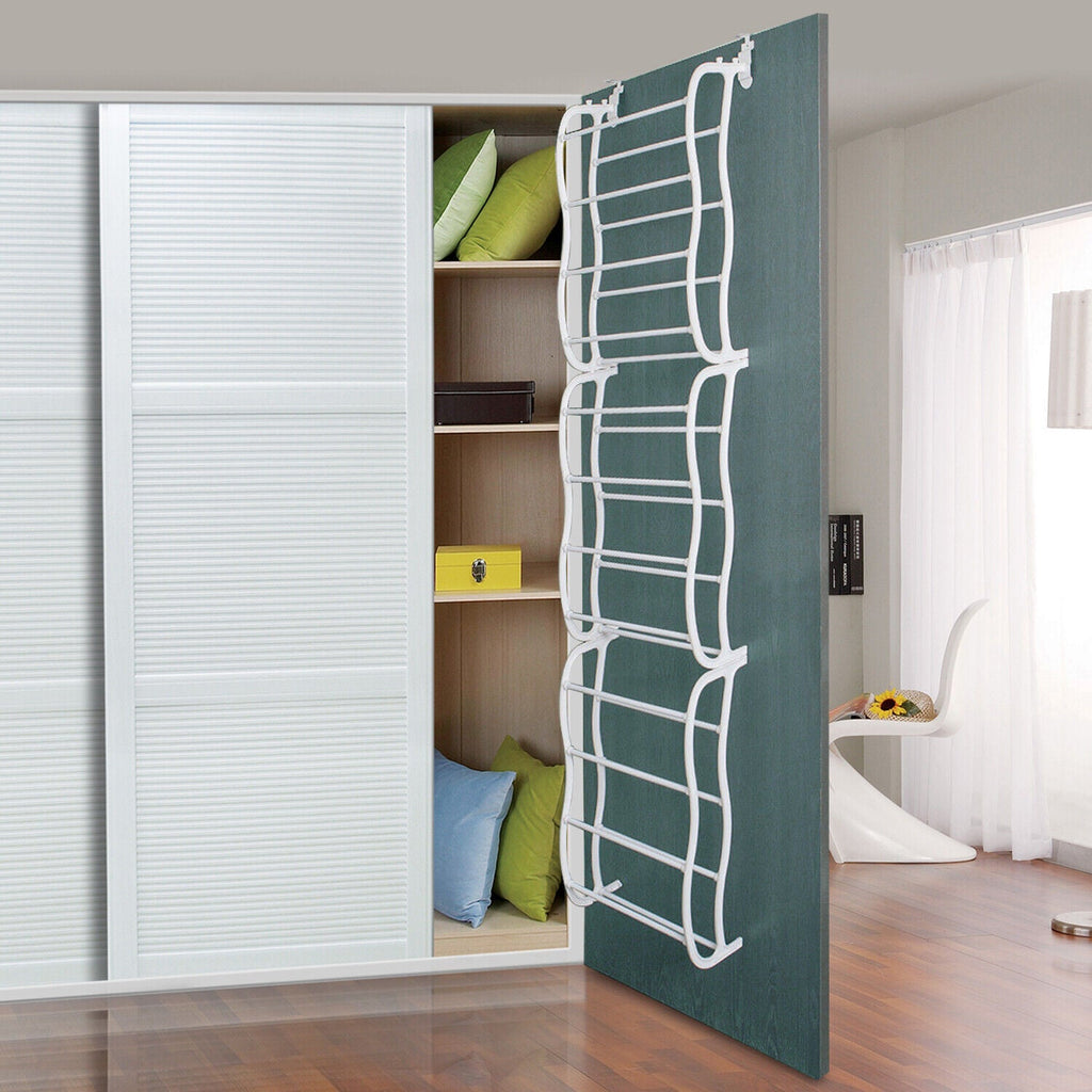 Wall Hanging Closet Shoes Organizer Over The Door Shoe Rack 36 Pairs
