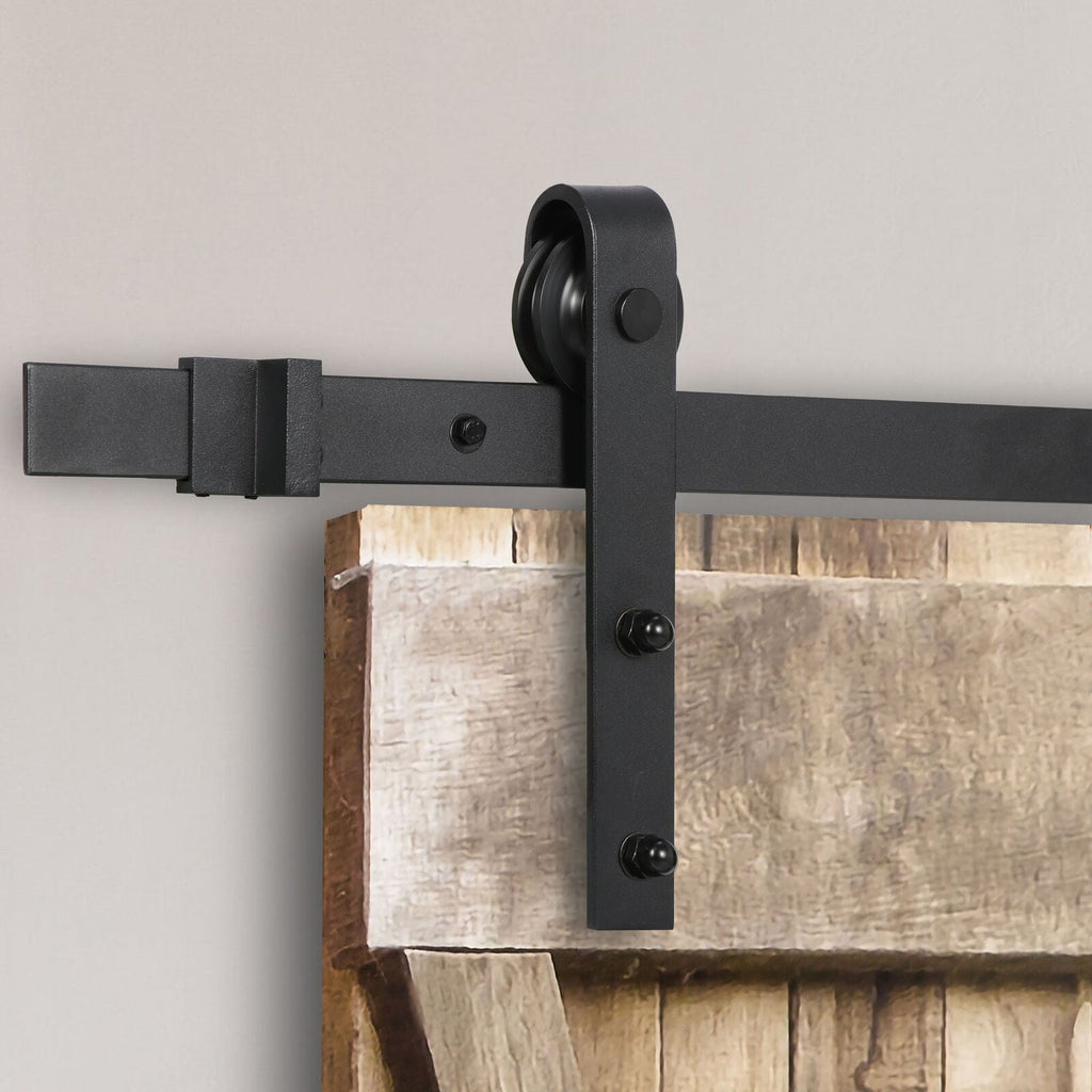 6.6 Feet Sliding Barn Door Hardware Kit Track Rail for Modern Closets