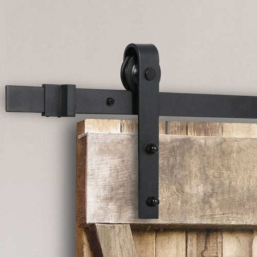 6.6 Feet Sliding Barn Door Hardware Kit Track Rail for Modern Closets