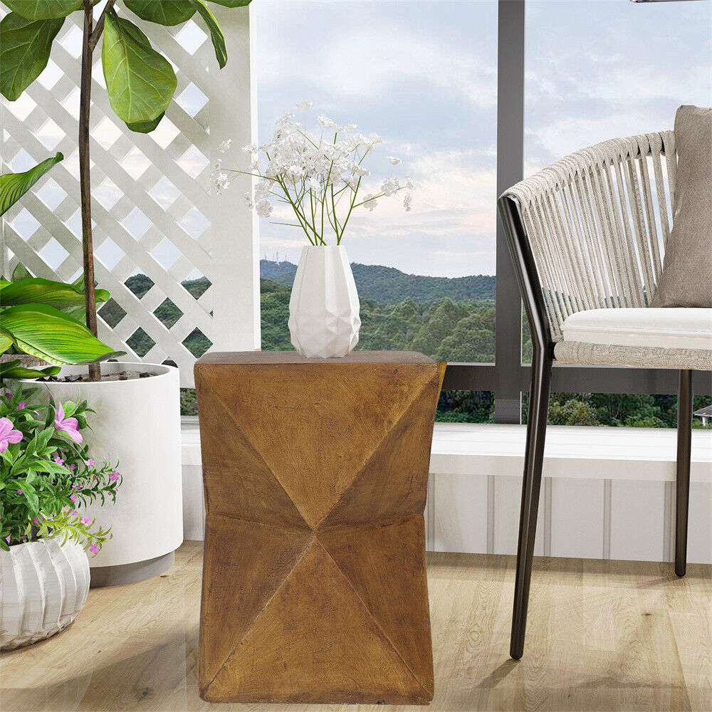 Geometric Accent Side Table Lightweight